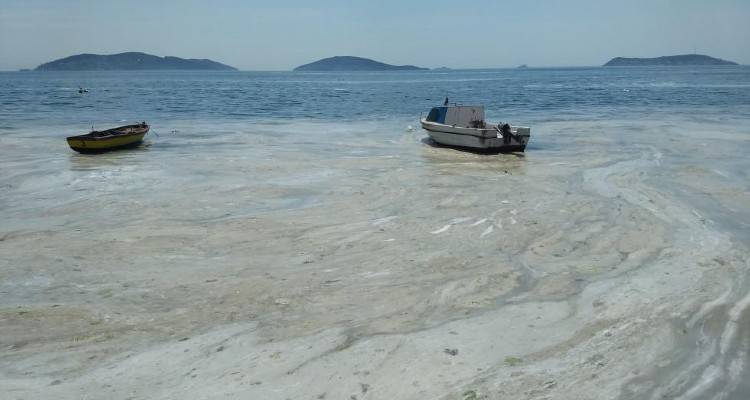 &Theta;&alpha;&lambda;ά&sigma;&sigma;&iota;&alpha; &beta;&lambda;έ&nu;&nu;&alpha; &sigma;&tau;&omicron;&nu; &Mu;&alpha;&rho;&mu;&alpha;&rho;ά - &phi;&omega;&tau;. &alpha;&rho;&chi;&epsilon;ί&omicron;&upsilon;  &copy; emrekrbc | Dreamstime.com