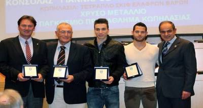 Η Ελληνική Ολυμπιακή Επιτροπή βράβευσε τον Παναγιώτη Μαγδανή και τους συναθλητές του