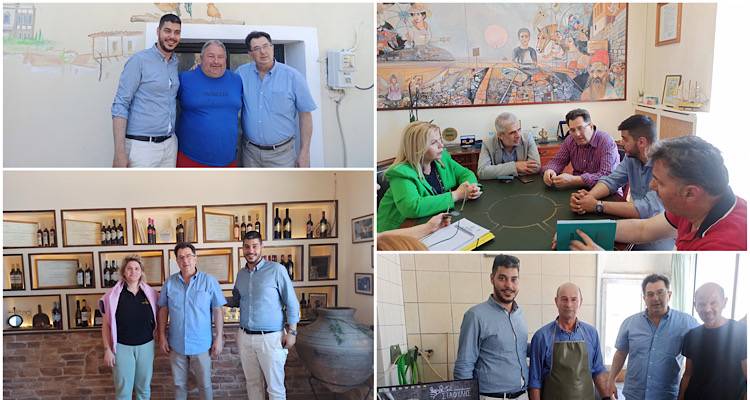 Λήμνος: Με τυροκόμους, οινοποιούς και μελισσοκόμους συναντήθηκε ο Αντιπεριφερειάρχης Ν. Νύκτας