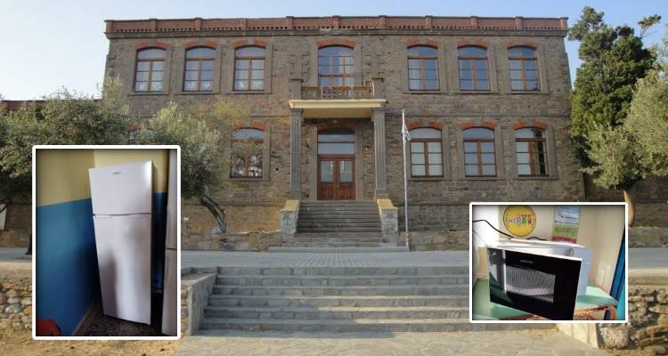 Ψυγείο και φούρνο μικροκθμεατων για το σχοελίο Μούδρου | Ευχαριστηριο