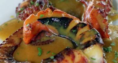 Χταπόδι τηγανιτό με μέλι Λήμνου