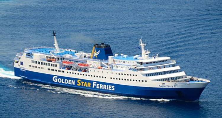 Το Superferry II στη γραμμή της Λήμνου