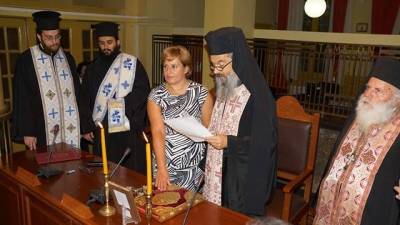 Ορκίστηκε η Περιφερειάρχης Βορείου Αιγαίου Χριστιάνα Καλογήρου