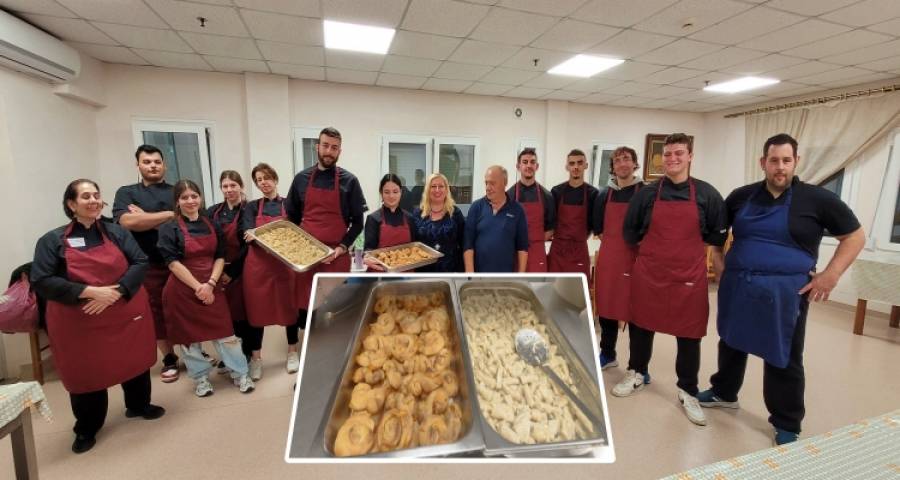 Παραδοσιακές Γεύσεις Λήμνου στο Γηροκομείο: Βαλάνες με Μελίχλωρο &amp; Στριφτή Κολοκυθόπιτα από τη ΣΑΕΚ Λήμνου