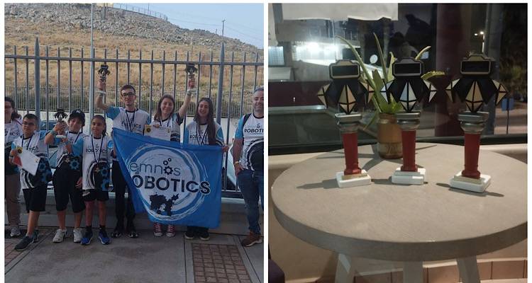 &Rho;&omicron;&mu;&pi;&omicron;&tau;&iota;&kappa;ή &Omicron;&lambda;&upsilon;&mu;&pi;&iota;ά&delta;&alpha; &Kappa;&rho;ή&tau;&eta;&sigmaf;: 2 &chi;&rho;&upsilon;&sigma;ά, 1 &alpha;&sigma;&eta;&mu;έ&nu;&iota;&omicron; &gamma;&iota;&alpha; &tau;&eta;&nu; &Omicron;&mu;ά&delta;&alpha; &tau;&eta;&sigmaf; &Lambda;ή&mu;&nu;&omicron;&upsilon; &kappa;&iota; έ&pi;&epsilon;&tau;&alpha;&iota; &sigma;&upsilon;&nu;έ&chi;&epsilon;&iota;&alpha; (video)