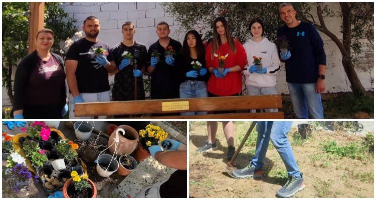 Μαθητές του ΕΠΑΛ Μύρινας «άνθισαν» τον κήπο και τις καρδιές στο Γηροκομείο Λήμνου (photos)