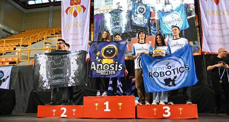 Συνεχίζεται δυναμικά η παρουσία της Λήμνου στην Ολυμπιάδα Ρομποτικής | Χάλκινο μετάλλιο για τη Lemnos Robotics
