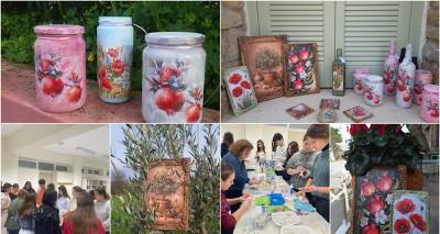 ReArt Lemnos: &Omicron;&iota; &mu;&alpha;&theta;&eta;&tau;έ&sigmaf; &tau;&omicron;&upsilon; &Gamma;&Epsilon;&Lambda; &Mu;&omicron;ύ&delta;&rho;&omicron;&upsilon; &epsilon;&pi;&epsilon;&nu;&delta;ύ&omicron;&upsilon;&nu; &sigma;&tau;&eta;&nu; &kappa;&upsilon;&kappa;&lambda;&iota;&kappa;ή &omicron;&iota;&kappa;&omicron;&nu;&omicron;&mu;ί&alpha;