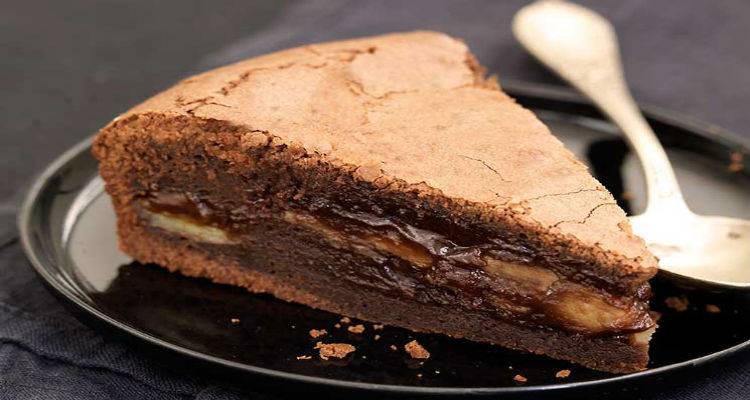 Κέικ σοκολάτας με μπανάνα