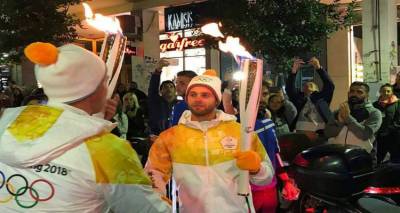 Ο Παναγιώτης Μαγδανής έτρεξε με την Ολυμπιακή Φλόγα (photo)