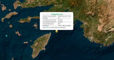 &Sigma;&epsilon;&iota;&sigma;&mu;ό&sigmaf; 4,6 &Rho;ί&chi;&tau;&epsilon;&rho; &nu;&omega;&rho;ί&sigmaf; &tau;&omicron; &pi;&rho;&omega;ΐ &sigma;&tau;&eta; &Rho;ό&delta;&omicron;