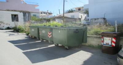 Αντικατάσταση των κάδων απορριμμάτων στα χωριά της Λήμνου
