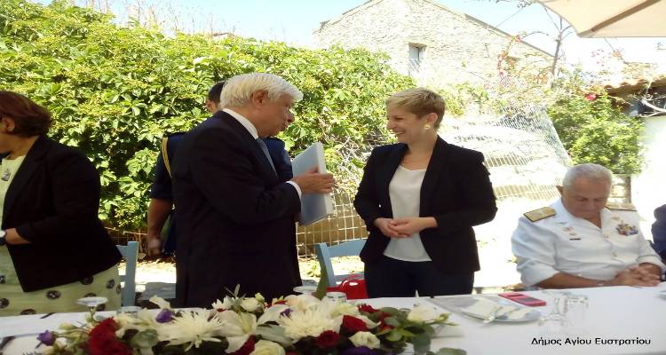 Φωτορεπορτάζ από την επίσκεψη του Προέδρου της Δημοκρατίας στον Άγιο Ευστράτιο