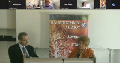 Σάμος: Επίσκεψη του Άγγελου Συρίγου στο Πανεπιστήμιο Αιγαίου