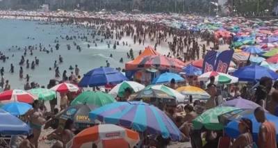 «Bράζει» το Ρίο ντε Τζανέιρο: Στους 62,3 βαθμούς η αισθητή θερμοκρασία, απίστευτες εικόνες στις παραλίες