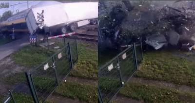 Τρομακτική σύγκρουση επιβατικού τρένου με φορτηγό στην Ολλανδία | Πώς έγινε το ατύχημα, πέντε τραυματίες (βίντεο)