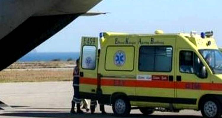 Αεροδιακομιδή γυναίκας μετά από πτώση στη Μύρινα
