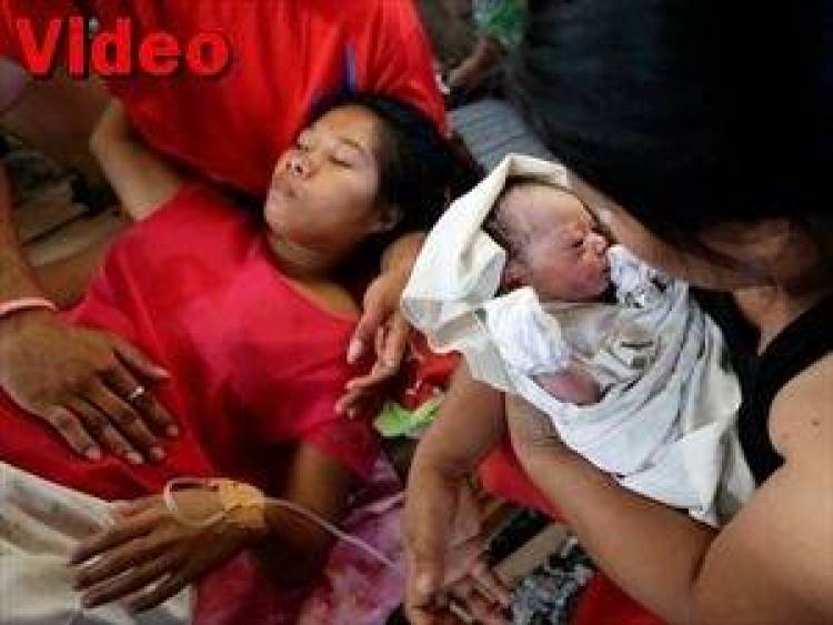 Γεννήθηκε στα συντρίμμια του τυφώνα Χαϊγιάν...