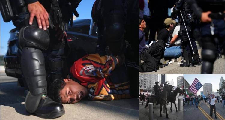 «Φρούριο» το Λος Άντζελες: Μαζικές συλλήψεις και απαγόρευση κυκλοφορίας -Στα άκρα η κόντρα με τον Τραμπ [εικόνες, βίντεο]