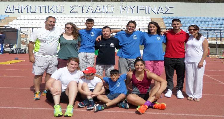 Οι Φοιτητές της Λήμνου στο πλευρό των παιδιών του τμήματος στίβου ΑμεΑ της ΑΕΛ