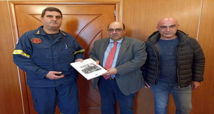 Τον νέο διοικητή της Πυροσβεστικής Υπηρεσίας Π. Μπιμπούδη συνάντησε ο Δήμαρχος Δυτικής Λεσβου