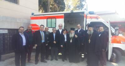 Δωρεά ασθενοφόρου στην Περιφέρεια Βορείου Αιγαίου