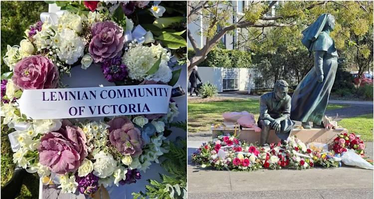 &Delta;έ&kappa;&alpha; &chi;&rho;ό&nu;&iota;&alpha; Lemnos Gallipoli Memorial: &Eta; &Mu;&epsilon;&lambda;&beta;&omicron;ύ&rho;&nu;&eta; &tau;&iota;&mu;ά &tau;&eta; &Lambda;ή&mu;&nu;&omicron; &kappa;&alpha;&iota; &tau;&eta;&nu; &Kappa;&alpha;&lambda;&lambda;ί&pi;&omicron;&lambda;&eta;