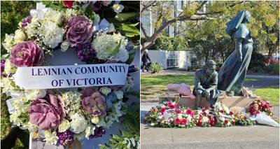 &Delta;έ&kappa;&alpha; &chi;&rho;ό&nu;&iota;&alpha; Lemnos Gallipoli Memorial: &Eta; &Mu;&epsilon;&lambda;&beta;&omicron;ύ&rho;&nu;&eta; &tau;&iota;&mu;ά &tau;&eta; &Lambda;ή&mu;&nu;&omicron; &kappa;&alpha;&iota; &tau;&eta;&nu; &Kappa;&alpha;&lambda;&lambda;ί&pi;&omicron;&lambda;&eta;