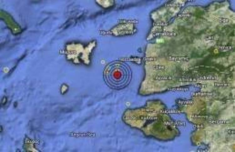 Ασθενής σεισμική δόνηση ΝΑ της Λήμνου