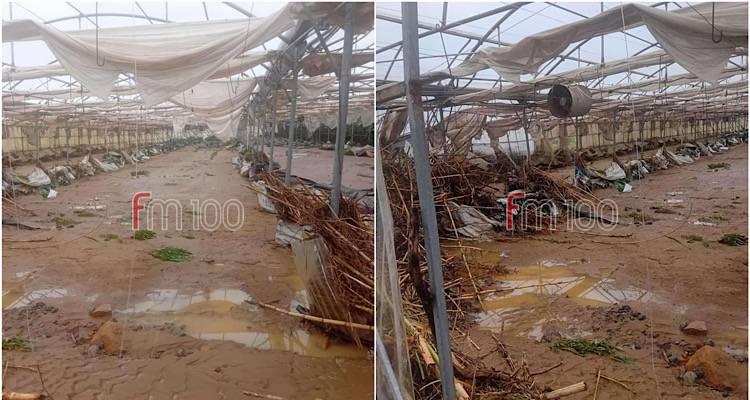 Καταστροφές μεγάλης κλίμακας και στο θερμοκήπιο του Κώστα Καραμόσχου στο Λιβαδοχώρι (photos+video)
